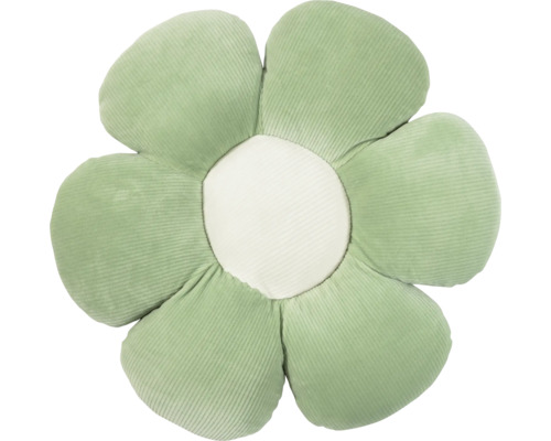 Pernă în formă de floare din catifea cord