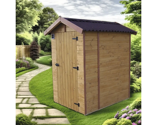 WC grădină HABRITA lemn masiv rășinoase 140x187 cm natur