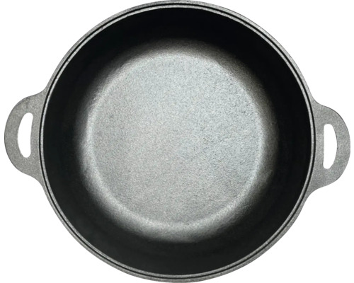 Oală de gătit din fontă de sus