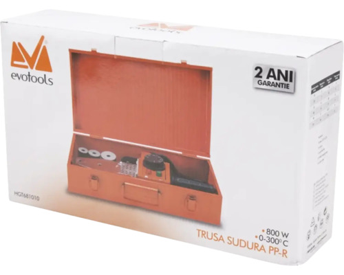 Set de sudură Evotools în ambalaj cu garanție de doi ani