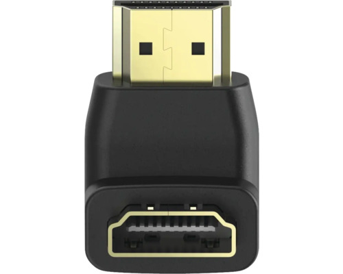 Adaptor audio/video HDMI -> HDMI Hama High-Speed, unghi 270° negru