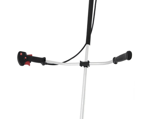 Prim-plan cu mânerul unei motocoase