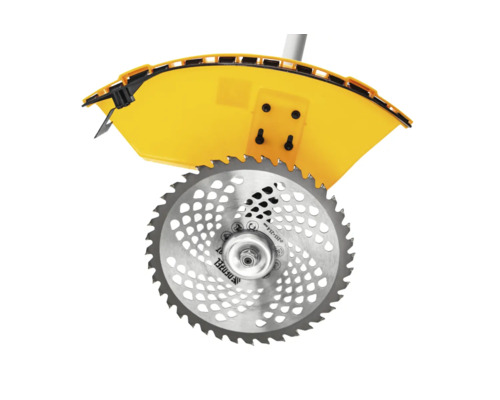 Cap de tăiere al unei motocoase cu dispozitiv de protecție