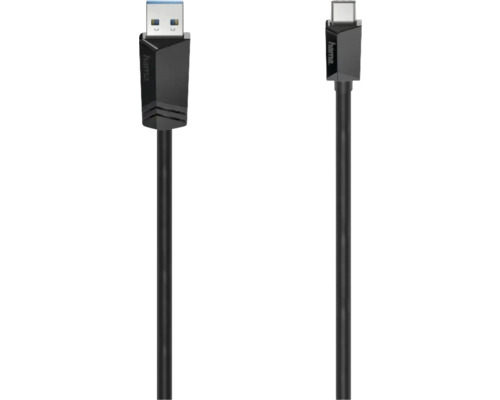 Cablu de date USB-C Hama USB-C - USB-A, USB 3.2 Gen 2, 10Gbit/s, 1m negru