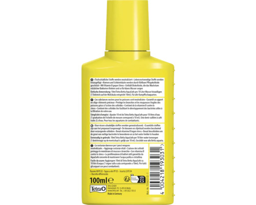 Tetra AquaSafe pentru acvarii Betta, flacon de 100 ml