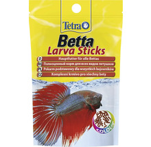 Hranule pentru pești Betta Tetra Larva Sticks în ambalaj
