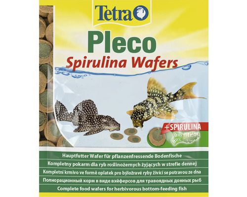 Hrană pentru pești Tetra Pleco Spirulina Wafers 15 g Tetra Pleco Spirulina Wafers pentru pești de fund, hrănitori cu plante