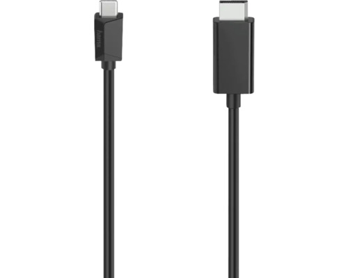 Cablu DisplayPort Hama USB-C, Ultra-HD 4K, 1,5m negru