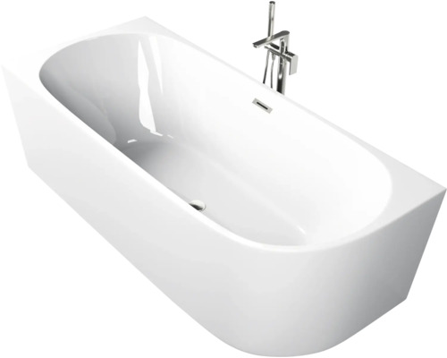 Cadă freestanding dreptunghiulară Sanotechnik Faro 75x170x60 cm acril alb Cadă de baie freestanding cu robinet