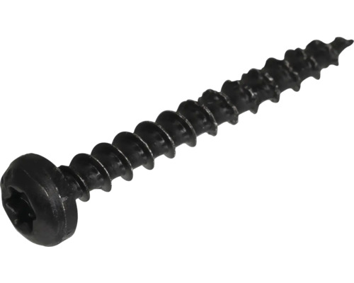 Șuruburi lemn universale Ø4x30mm Dresselhaus JD Black Edition, 100 buc. Șurub cu cap lenticular și locas hexagonal interior