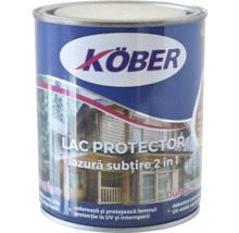 Lac protector Köber lazură subțire 2 în 1 gri 2,5 l