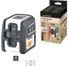 Laser cu linii încrucișate Laserliner SmartCross Laser X cu racord pentru trepied și ambalajul produsului