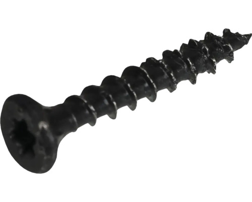 Șurub negru pentru lemn cu cap Torx