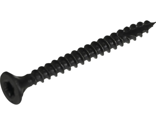 Șuruburi lemn universale Ø4x70mm Dresselhaus JD Black Edition, 100 buc. Un singur șurub negru.
