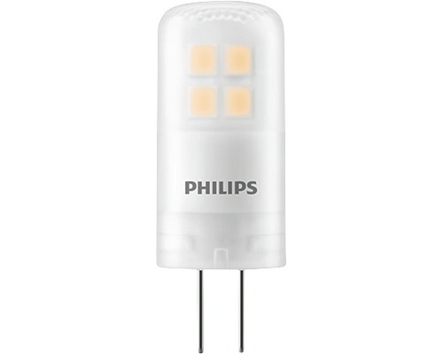 Bec LED Philips G4 1,8W 205 lumeni 12V, formă capsulă, lumină caldă