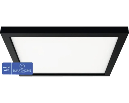 Panou cu LED integrat Phillips Hue Aurelle 19W 1940 lumeni 300x300 mm, montaj aplicat, lumină albă 2200-6500K, negru, Bluetooth