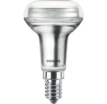Bec LED Philips E14 1,4W 105 lumeni, reflector R50 clar, lumină caldă