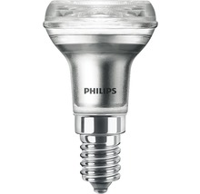 Bec LED Philips E14 1,8W 150 lumeni, reflector R39 clar, lumină caldă