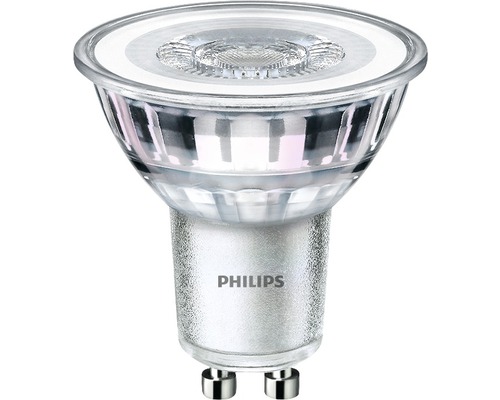 Bec LED spot Philips GU10 3,5W 255 lumeni 230V, lumină caldă