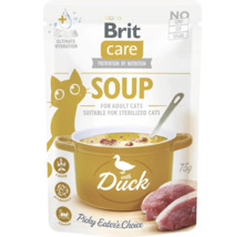Brit Care Supă pentru pisici cu rață pentru pisici adulte