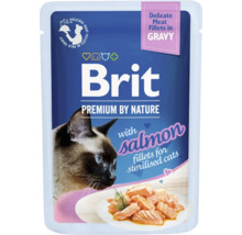 Brit Premium hrană pentru pisici cu somon pentru pisici sterilizate