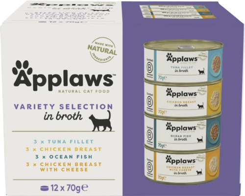 Hrană umedă pentru pisici Applaws Supreme Multipack Selecție Mix 12x70 g