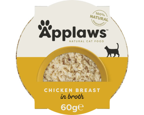Hrană umedă pentru pisici Applaws Adult Bol cu piept de pui și orez în supă 60 g