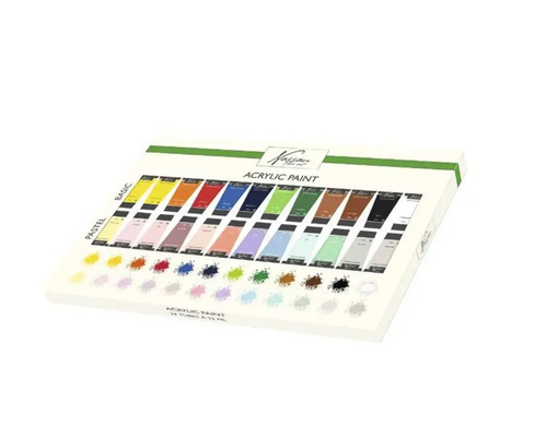 Set 24 culori acrilice Nassau basic & pastel 24x22 ml