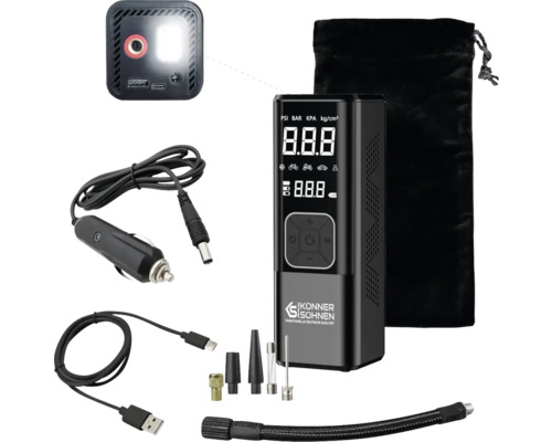 Pompă electrică de aer cu accesorii și geantă de transport