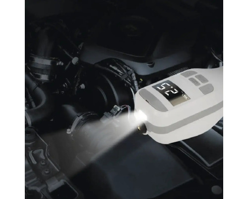 Lampă de detectare a scurgerilor alimentată cu baterii, care luminează în compartimentul motorului