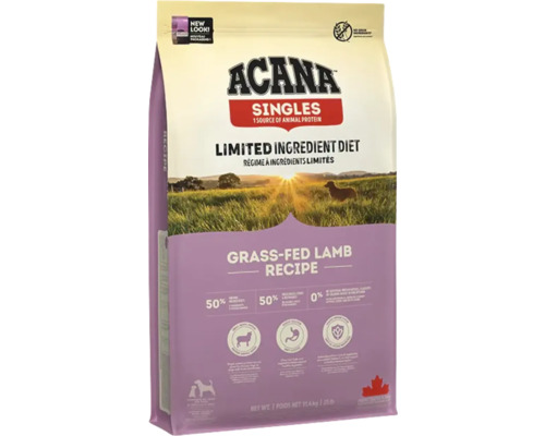 Hrană uscată pentru câini ACANA Grass-Fed Lamb cu miel și mere fără cereale 11,4 kg