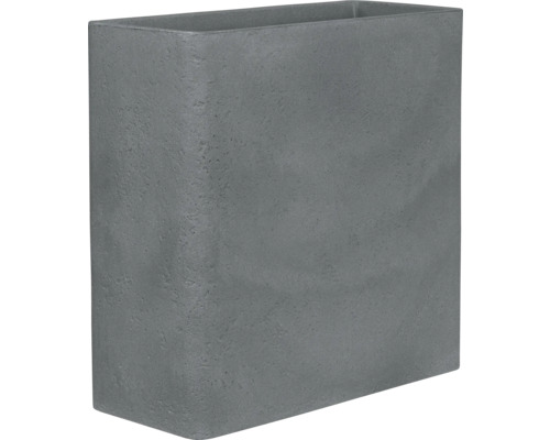 Ghiveci flori cu separator Geli Cube plastic 60x26x60 cm gri Ghiveci flori cu separator Geli Cube plastic 60x26x60 cm gri