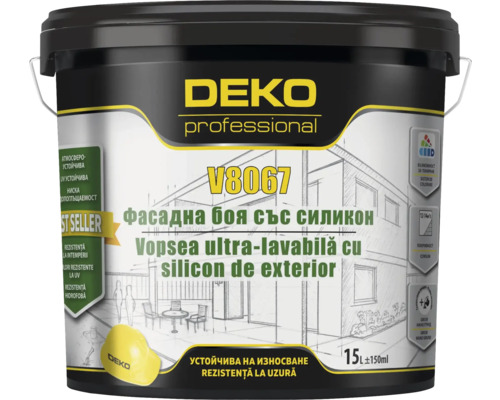 Găleată de vopsea de fațadă cu silicon