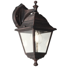 Aplică exterior felinar în jos Nissi E27 max. 1x60W IP44, ruginiu
