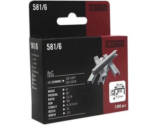 Capse J.C. Schwarz 581/6, 2000 bucăți