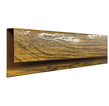 Profil U din metal cu aspect de lemn