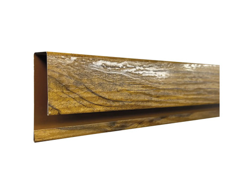 Profil U din metal cu aspect de lemn