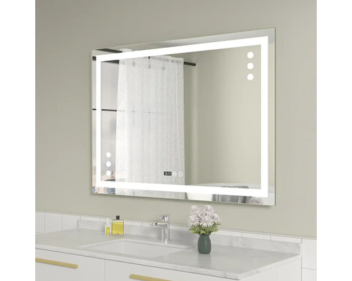 Oglindă baie cu LED, dezaburire și funcție Touch 100x70 cm IP44 100-20-3-3