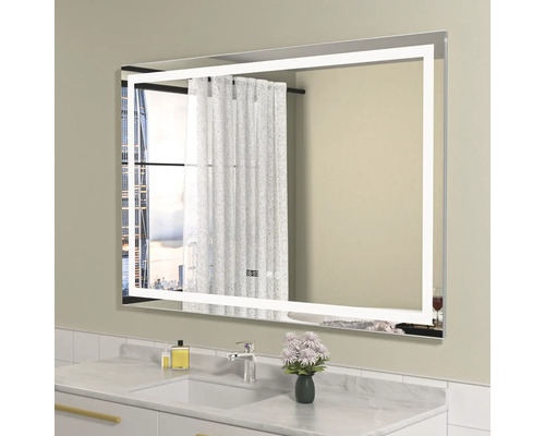 Oglindă baie cu LED, dezaburire și funcție Touch 120x80 cm IP44 120-7-3