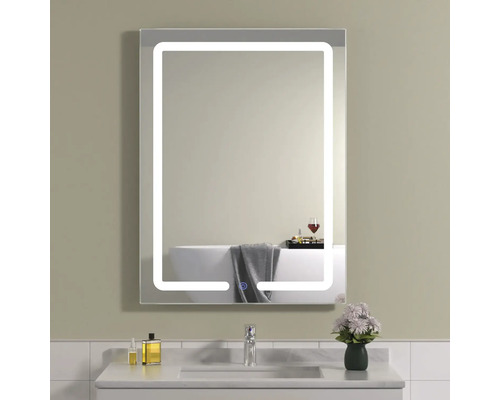 Oglindă baie cu LED și funcție Touch 60x80 cm IP40 2-1