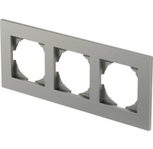 Ramă aparataje Logiq Flat 3 module, nuanța titan