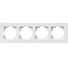 Ramă aparataje Logiq Flat 4 module, albă