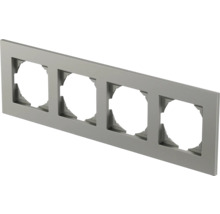 Ramă aparataje Logiq Flat 4 module, nuanța titan