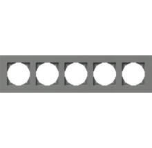 Ramă aparataje Logiq Flat 5 module, antracit