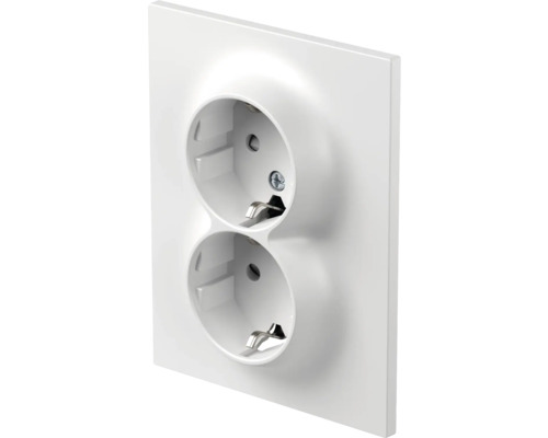 Priză dublă pentru montare pe perete