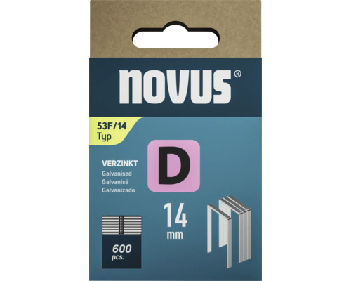 Capse Novus tip 53F/14 zincate, 600 bucăți, 14 milimetri