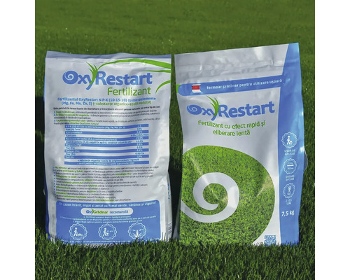 Îngrășământ OxyRestart, 7,5 kilograme, pentru îngrijirea gazonului