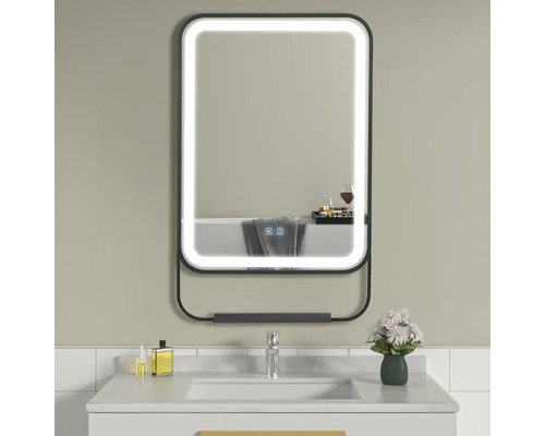 Oglindă baie cu LED, funcție Touch și anti-aburire 60x95 cm IP44