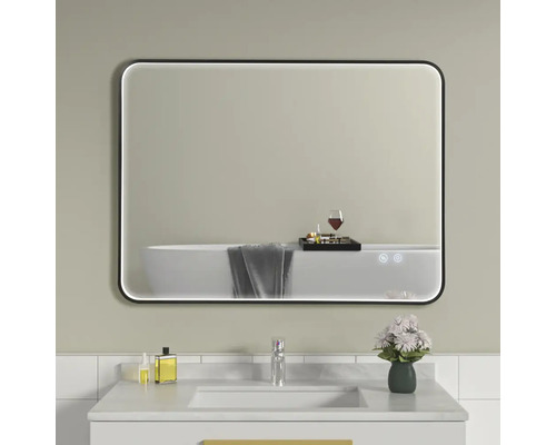 Oglindă baie cu LED, funcție Touch și anti-aburire 60x80 cm IP44