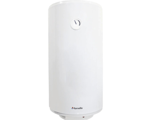 Boiler de apă caldă Fornello alb cu regulator de temperatură.